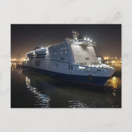 Cartão Postal Balsa P&O Pride of Hull à Noite