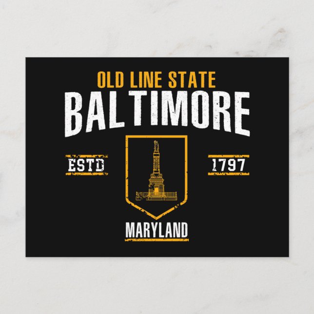 Cartão Postal Baltimore (Frente)