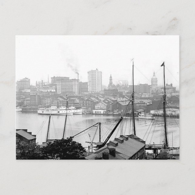 Cartão postal Baltimore 1903 Maryland (Frente)