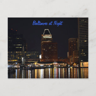 Cartão Postal Baltimore à noite