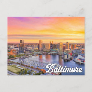 Cartão Postal Baltimore, Maryland, Estados Unidos