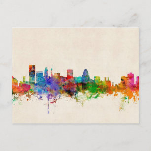 Cartão Postal Baltimore Maryland Skyline Cityscape