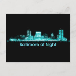 Cartão Postal Baltimore Skyline