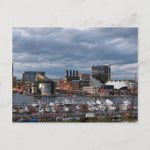 Cartão Postal Baltimore Sundown Skyline