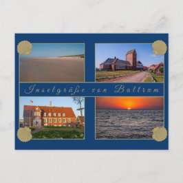 Cartão Postal Baltrum Ansichtskarte - Inselgrüße