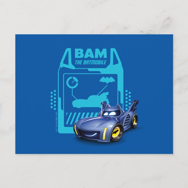 Cartão Postal Bam - O Batmobile (Frente)