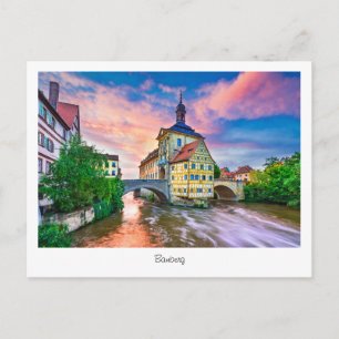 Cartão postal Bamberg, Baviera na Alemanha