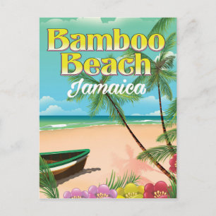 Cartão Postal Bamboo Beach Jamaica