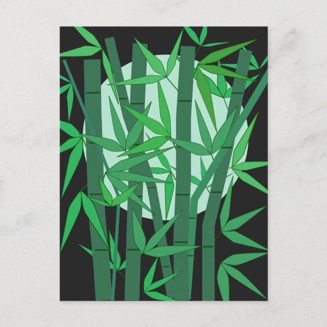 Cartão Postal Bamboo Moon (Frente)