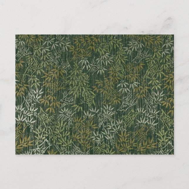 Cartão Postal Bambu Dourado e prateado (Frente)