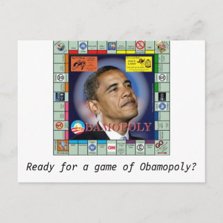 Cartão Postal Bamopoli, Pronta para um jogo de Obamopoli?
