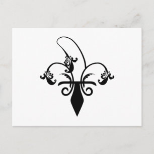 Cartão Postal banana fleur de lis