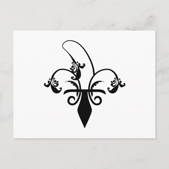 Cartão Postal banana fleur de lis (Frente)