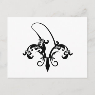 Cartão Postal banana fleur de lis