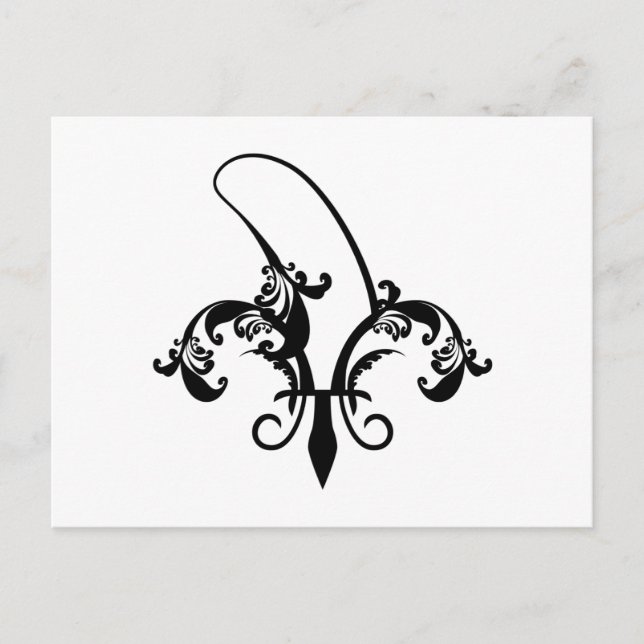 Cartão Postal banana fleur de lis (Frente)