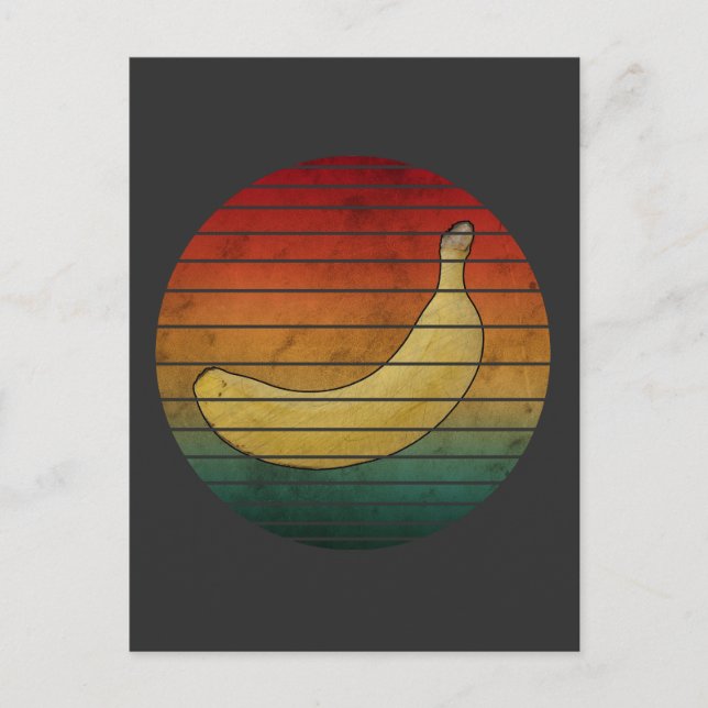 Cartão Postal Banana Fruta Vintage (Frente)