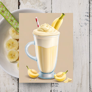 Cartão Postal Banana Milkshake, Cartão-postal