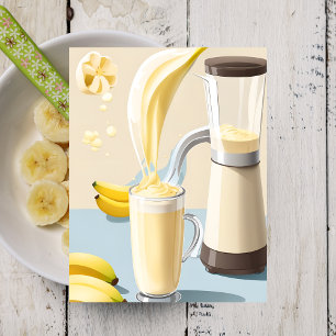 Cartão Postal Banana Milkshake, Cartão-postal