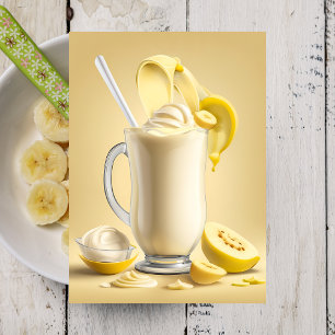 Cartão Postal Banana Milkshake, Cartão-postal