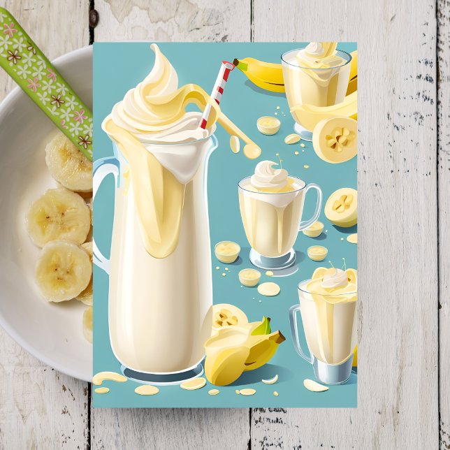 Cartão Postal Banana Milkshake, Cartão-postal (Criador carregado)