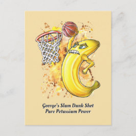 Cartão Postal Banana Slam Dunk Potássio Puro Fruitário