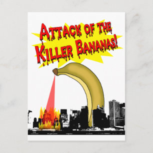 Cartão Postal Bananas assassinas!