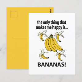 Cartão Postal Bananas Frutas Bananas Engraçadas