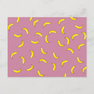 Cartão Postal Bananas rosa
