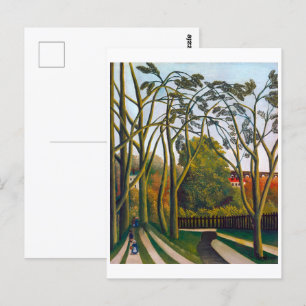 Cartão Postal Bancos do Biè vre   Henri Rousseau  