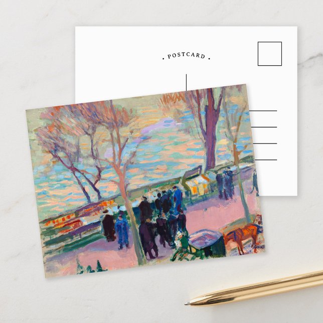 Cartão Postal Bancos do Sena | Magnus Enckell (Criador carregado)