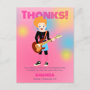 Cartão Postal Banda das garotas de música