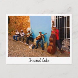 Cartão Postal Banda de rua em Trinidad, Cuba cartão-postal