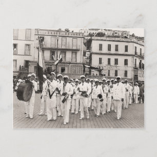 Cartão Postal Banda de Vintage Argélia Philippeville, anos 30