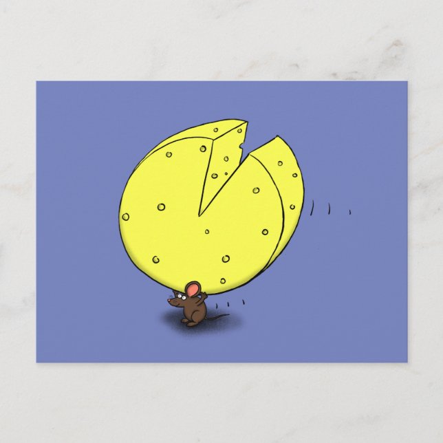 Cartão Postal Banda desenhada do rato (Frente)