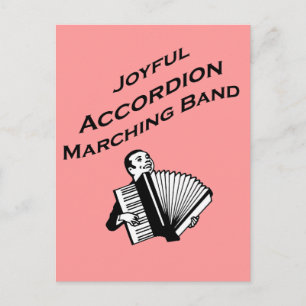 Cartão Postal Banda Joyful Accordion Marching