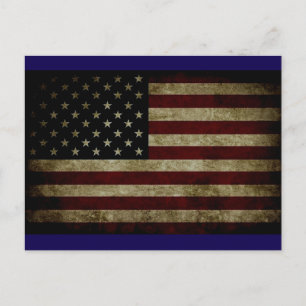 Cartão Postal Bandeira Americana
