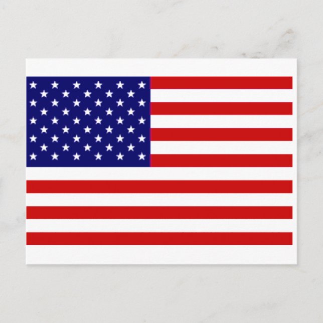 Cartão Postal Bandeira Americana (Frente)