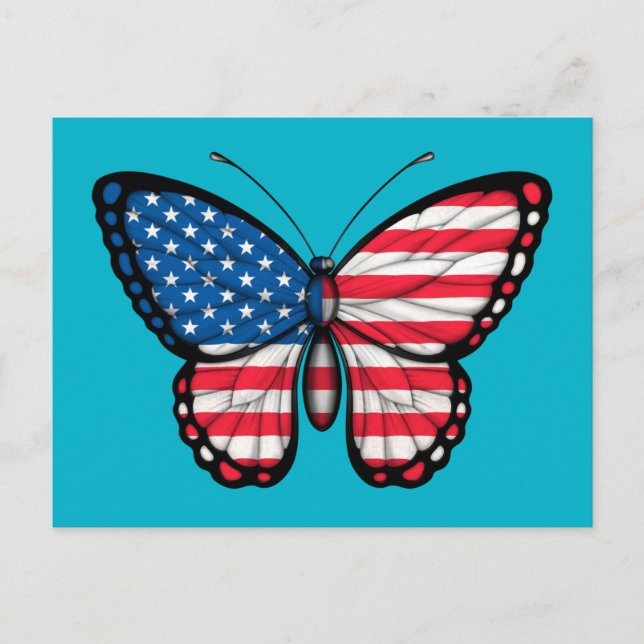 Cartão Postal Bandeira Americana (Frente)