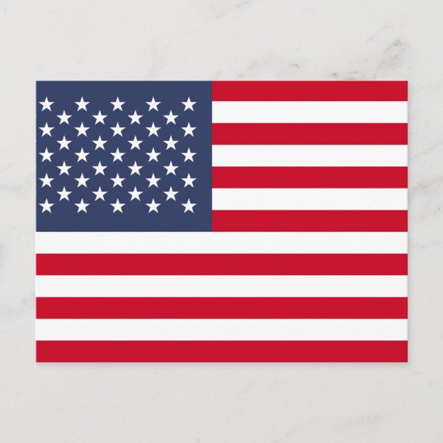 Cartão Postal Bandeira Americana (Frente)