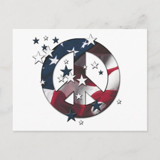 Cartão Postal Bandeira americana das estrelas & das listras do