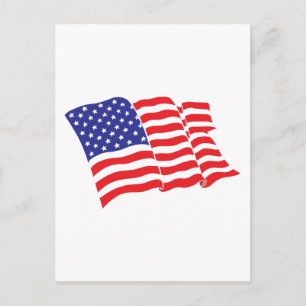 Cartão Postal Bandeira-Americana EUA