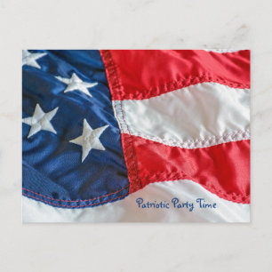 Cartão Postal Bandeira americana no dia 4 de julho
