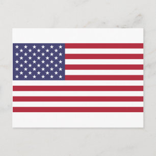 Cartão Postal Bandeira americana, visão completa ou detalhada