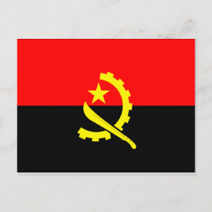 Cartão Postal Bandeira Angola