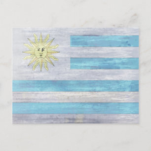 Cartão Postal Bandeira angustiada de Uraguay