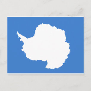 Cartão Postal Bandeira Antártica