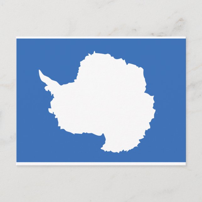 Cartão Postal Bandeira Antártica (Frente)