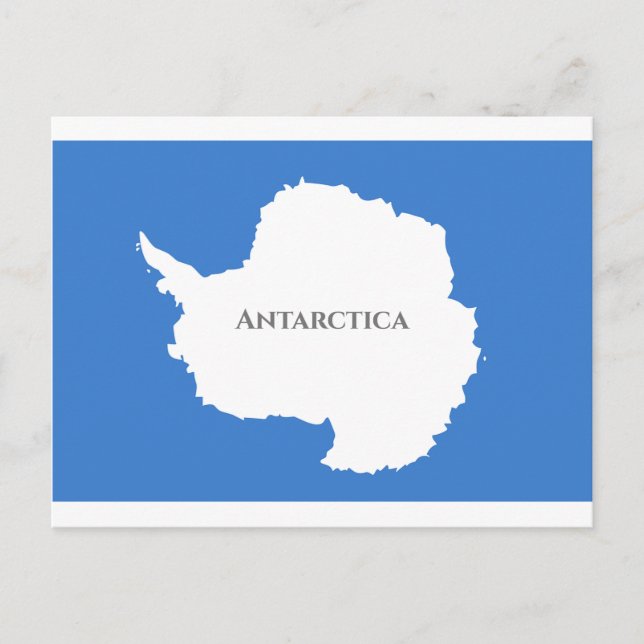 Cartão Postal Bandeira Antártica (Frente)