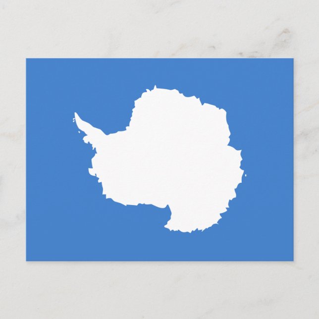 Cartão Postal Bandeira Antártica Patriótica (Frente)