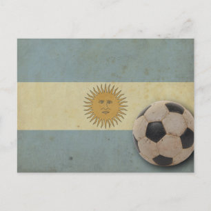 Cartão Postal Bandeira Antiga da Argentina